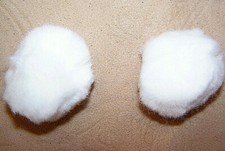 Two Pair 4 AQHA Legal Show Parade Mounted Shooting Horse Equine Ear Plugs White
