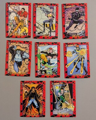 1993 SkyBox DC Bloodlines Cards - Lot Of 8 - Jamm Argus Mongrel Loose Cannon