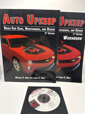 Auto Upkeep Basic Car Care, Maintenance, and Repair Textbook, CD & Workbook