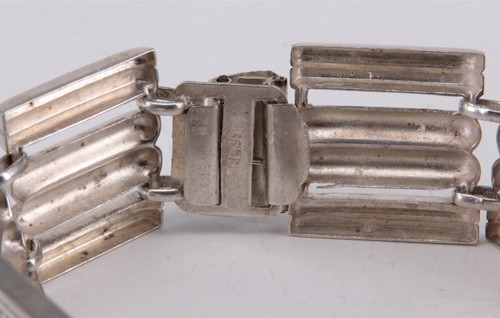 Vintage Designer Armband, 1970 Jahre, 19 cm, 830 Silber (S 2505) - Bild 2 von 2