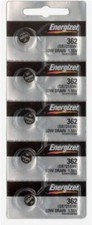 5PC Energizer 361 362 Silver Oxide Battery 1.5V Coin Cells SR721SW SR721 362/361