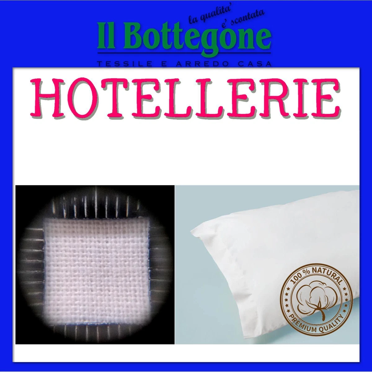 ETHERE - Federa per cuscino BEONENATURE 50 x 90, con 2 pezzi, 100% cotone, 200 fili, extra morbida chiusura con pattina
