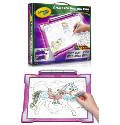 NEW Crayola Light Up Tracing Pad Light Board,Art Drawing Crafts