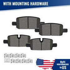 Rear Ceramic Brake Pads w/ Hardware for Silverado Tahoe Sierra 1500 Yukon XL