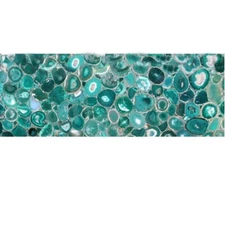 24"x15" Green Agate Side Console Table Top Handmade Kitchen Living Room Decor