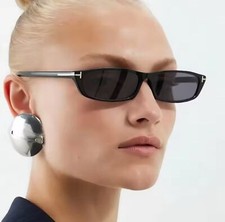 Fashion T Cat Eye Sunglasses Women 2024 New Luxury Brand Small Oval Black Sun Gl