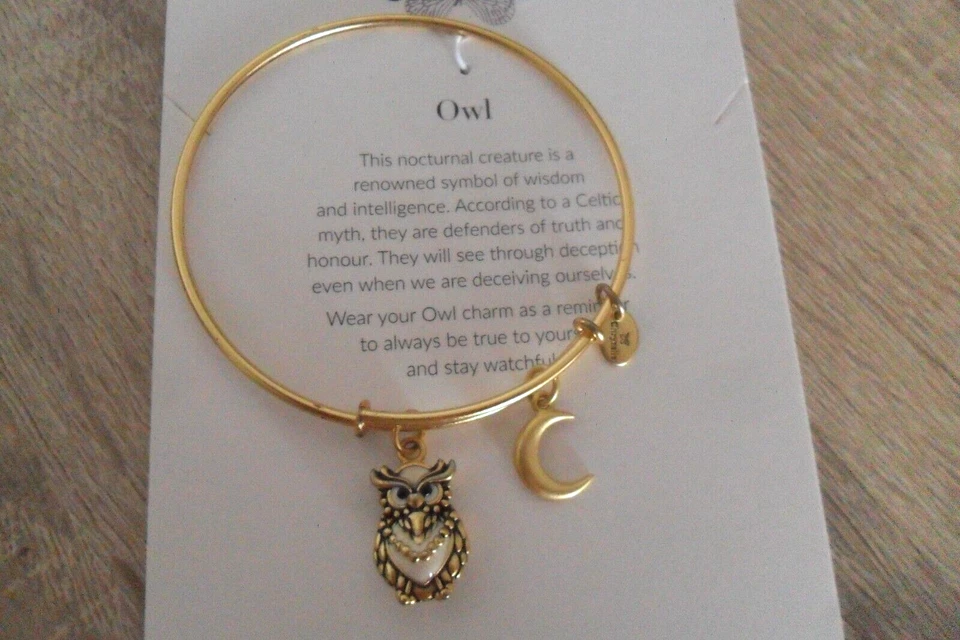 Armband Armreif Chrysalis Eule Owl CRBT2006GP– Farbe gold, Neuwertig - Bild 2 von 3