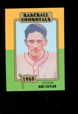 1980 TCMA Baseball Immortals #108 Kiki Cuyler Pirates 1st Printing Set Break