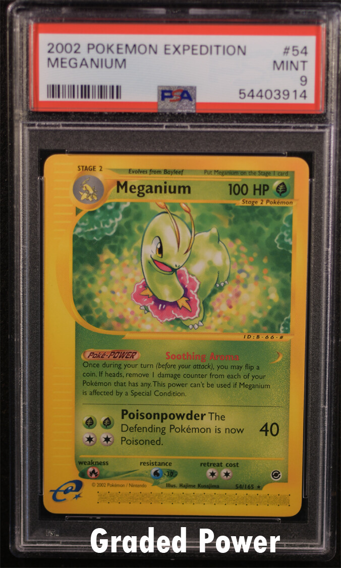 Expedition Meganium PSA 9 54/165 Pokemon  (3914)