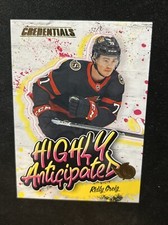 23-24 UD Credentials Hockey RC Highly Anticipated HA-42 Ridley Greig