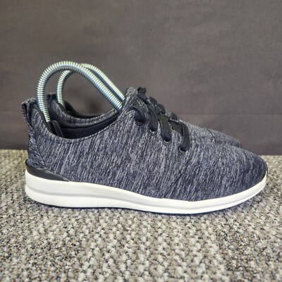 Skechers BOBS Phresh Womens Size 6 Black Gray Running Shoes Sneakers 31406