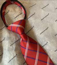 SHOWPONYPREP Zip Tie Erwachsene - rot, wei&szlig; & blau Showing Tie TN23