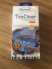 One Kiddopotamus Portable Travel Placemat Blue Infant Diner Mat Free Shipping