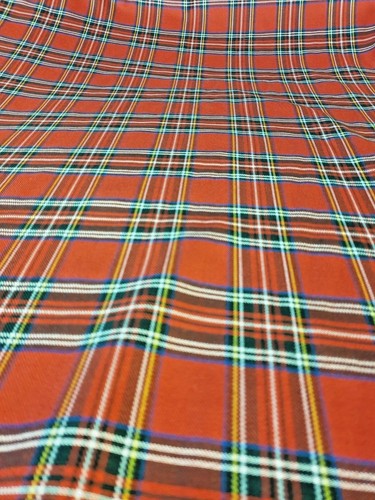 TARTAN CHECKED FABRIC MATERIAL BY THE METRE 58" WIDE NEW COLOURS DESIGNS - Picture 18 of 24