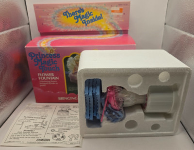 Vintage 1987 Coleco Princess Magic Touch Flower Fountain Play Set 4423 Open Box