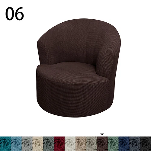 Drehstuhlbezug Stuhl Sofa Bezug rund für Wohnzimmer Schlafzimmer Büro - Bild 24 von 38