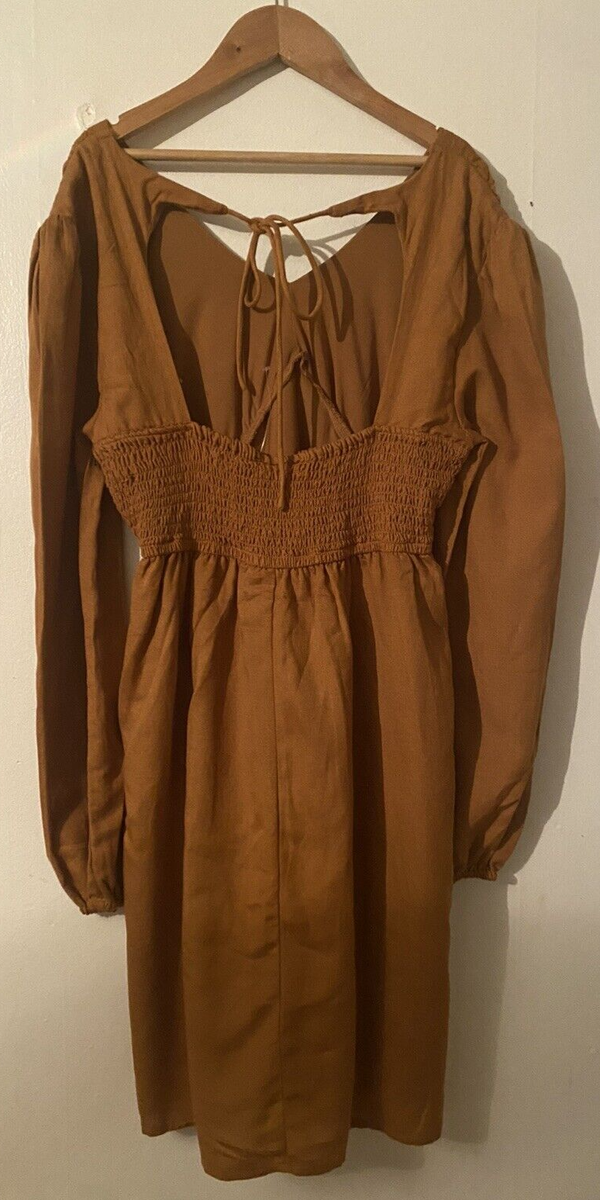 Sincerely Jules Brown Dress SZ M | eBay