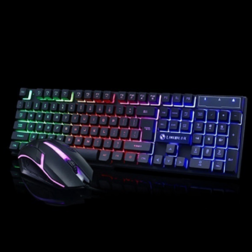 USB Keyboard and Mouse Set Wired Game Keyboard Mouse Kits Black / White - Picture 7 of 8