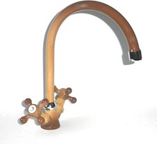 Spültischarmatur Küchenarmatur Wasserhahn Retro Nostalgie braun