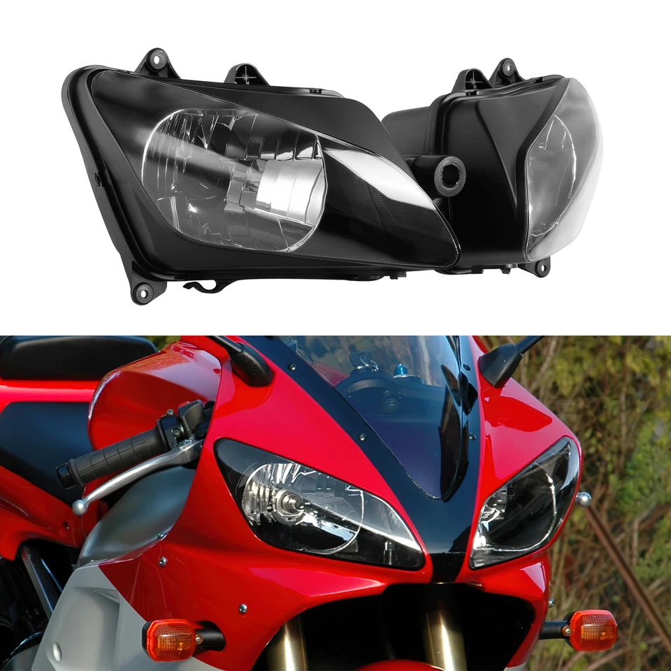 Conjunto de faros delanteros apto para Yamaha YZF R1 YZF-R1 YZFR1 2000-01 nuevo Foto 2 de 4