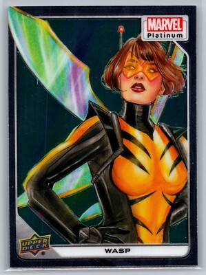 2023 upper deck marvel platinum wasp Base #24
