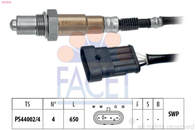 10.7214 FACET Lambdasonde für FIAT,LANCIA