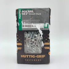 Huttig-Grip 5lb Framing Box Nails 2" Smooth Shank 1035 Est Pcs HGN6HGBX5
