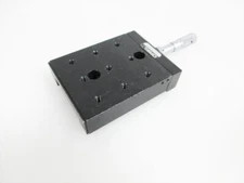 ORIEL 16021 LINEAR TRANSLATION STAGE X AXIS 3" X 3.5" & THORLABS MICROMETER 13mm