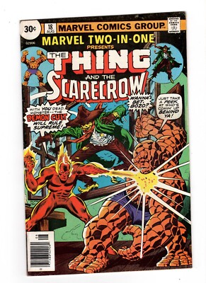Marvel Two-In-One #18, VG 4.0, 30 Cent Variant; Thing, Scarecrow; Marvel Value