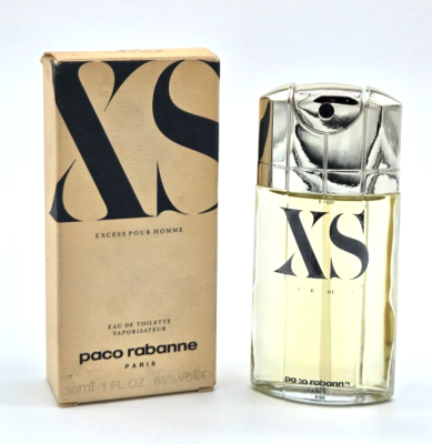 VINTAGE XS for Men by Paco Rabanne 1.0oz EDT Spray NEW Original