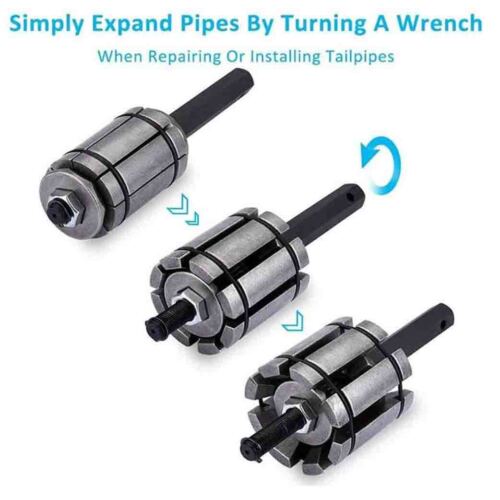 3Pcs Exhaust Muffler Tail Pipe Expander/Pipe Spreader Tool Kit 1-1/8" to 3-1/2" - Picture 6 of 12