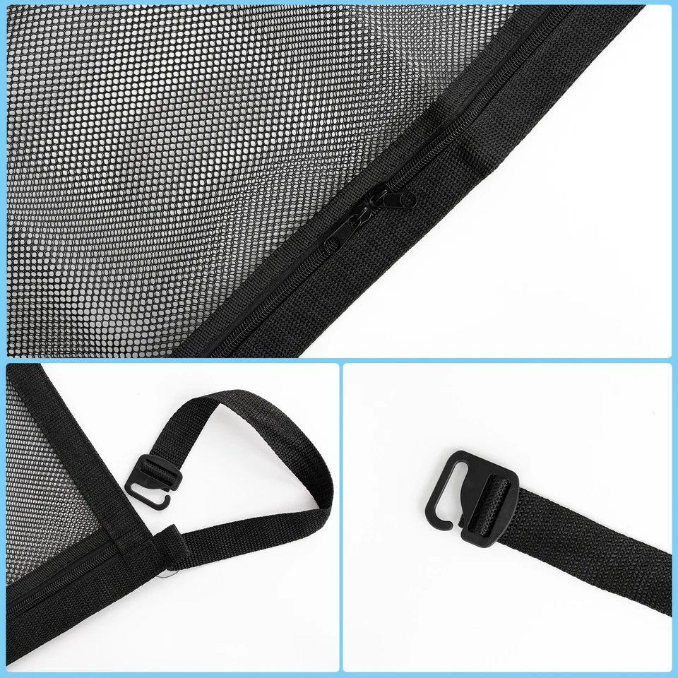 Car Roof Ceiling Net Mesh Storage Bag Pouch Ceiling Pocket Organizer For Van SUV - Image 3 of 4