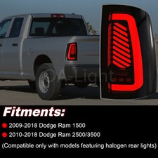 For 2009-18 Dodge Ram 150010-18 2500 3500 Led Tail Lights Wstart-up Animation