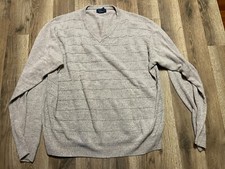 DOCKERS Sweater, Men's Size XL, Brown, Long Sleeve, Pullover