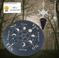 Ghost Hunting Wooden Dowsing Divination Board + Pendulum. Paranormal Equipment