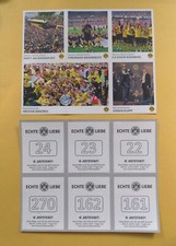 Echte Liebe BVB 6 Extra Sonder Sticker Update Bogen 2011 Borussia Dortmund