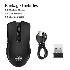 Gaming Mouse Wireless USB Rechargeable 7 LED Backlight Optical Mice for PC 10