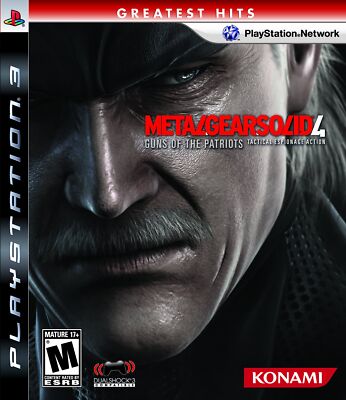 Metal Gear Solid 4 Guns of the Patriots PS3 Final Chapter Adventure Game