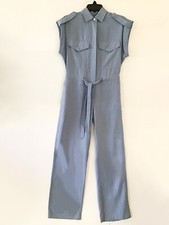 Rag Bone Off Luna Lavender Blue Sleeveless Jumpsuit Reg 495 Sz XXS
