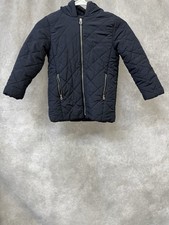 Zara Girls Winter Jacket Navy Size 5-6