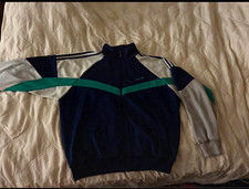 adidas Originals Men's Colorblock Track Jacket Full Zip Stand-Up Collar L