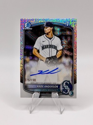 2025 Bowman Draft Kade Anderson 1st Chrome Auto HTA Choice Refractor /150