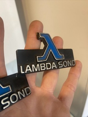 Volvo 240 Lambda Sond Grill Badge Nice Rare Aluminum Emblem 244