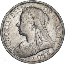 1901 Halfcrown - Victoria British Silver Coin