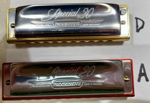 Harmonica Hohner Special 20, customized, key of D or A