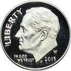 2015-W Silver Proof Roosevelt Dime - Ships Free!