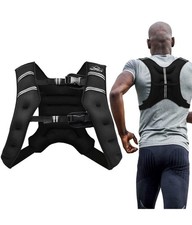 "Aduro Sport Weighted Vest Workout Equipment, 16 lbs, Black 