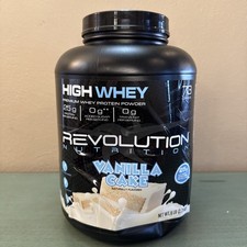 Revolution Nutrition High Whey Protein Powder 6LB VANILLA CAKE, SEALED ￼ 16.67 per gallon