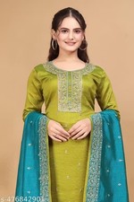 Designer Indian Pakistani Kurta Pant Dupatta Set Bollywood Style Women Kurti