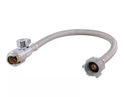 NEW SharkBite Angle Stop Toilet Connector Stainless Steel 1/2'' x 7/8'' x 16'' NEW